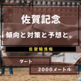 【2022年】第46回佐賀記念の傾向と対策と予想と。